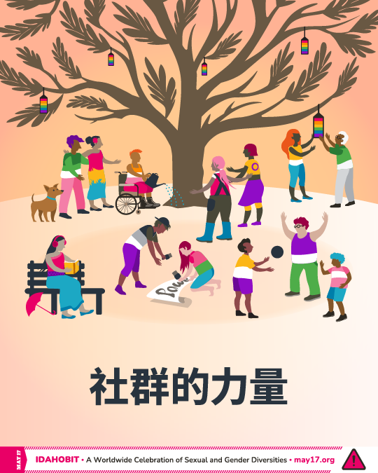 IDAHOBIT2025 illustration in Chinese