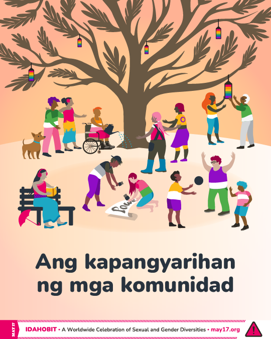 IDAHOBIT2025 illustration in Tagalog