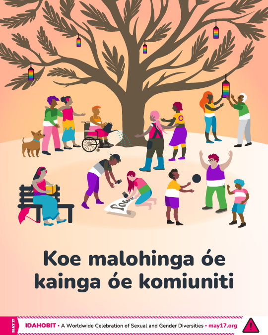 IDAHOBIT2025 illustration in Tongan