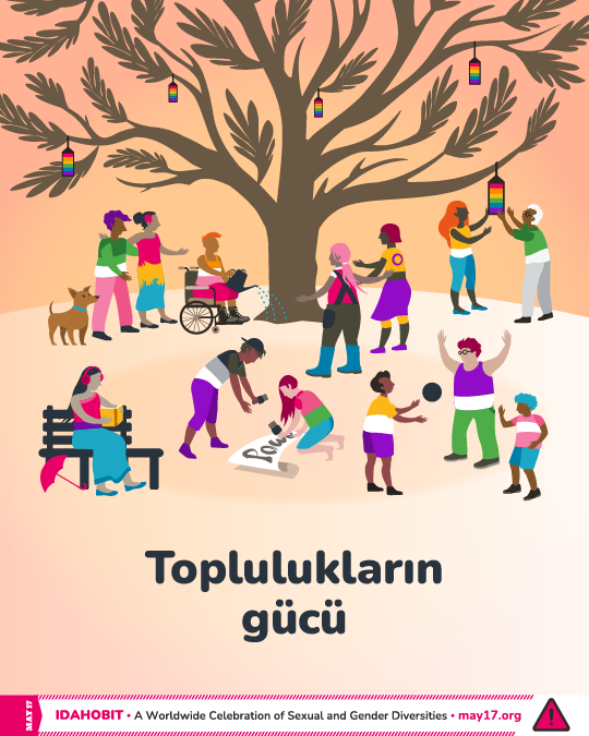 IDAHOBIT2025 illustration in Turkish