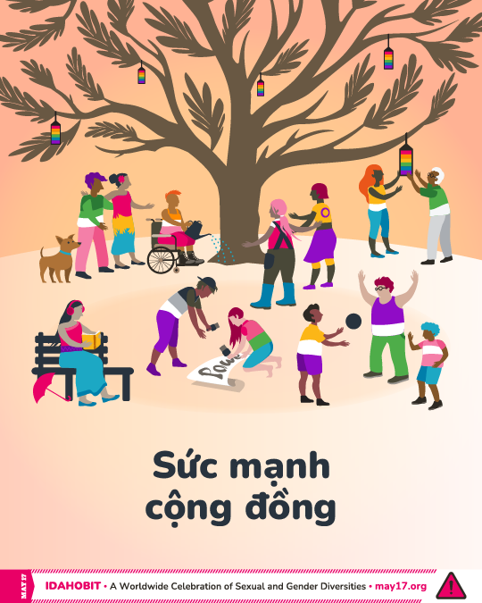 IDAHOBIT2025 illustration in Vietnamese