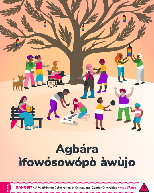 IDAHOBIT2025 illustration in Yoruba