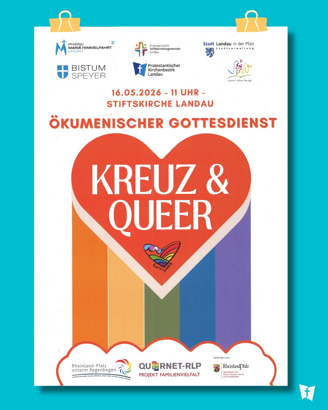 Ökumenischer Gottesdienst “Kreuz & Queer”